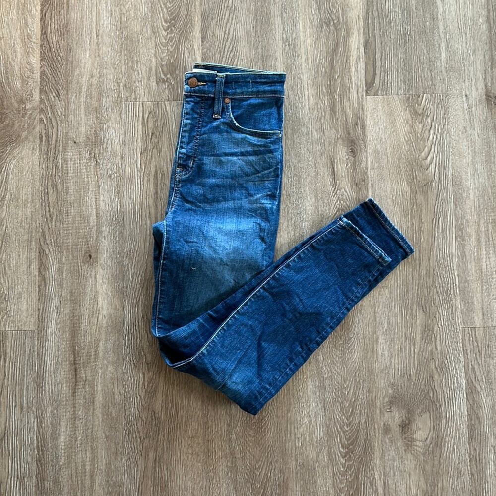 Madewell Curvy High‎ Rise Skinny Jeans Medium Wash Size 25